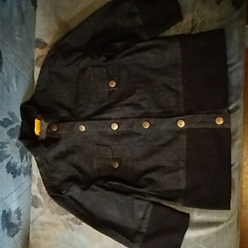 Women's Drama Gold blue jean Jacket size XL